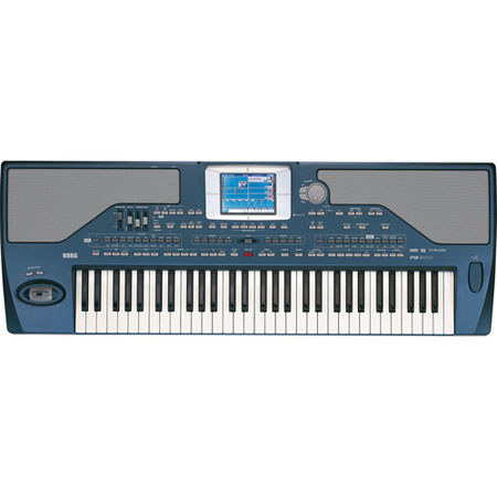 Korg PA800 Professional 61-Key Arranger Keyboard with Built-In Speakers, Blue