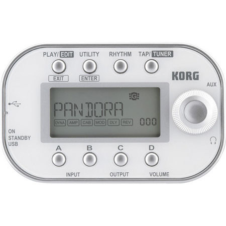 Korg Pandora Mini Personal Multi Effect Processor, White