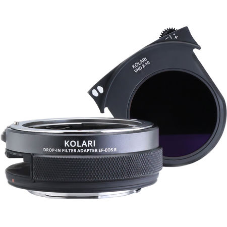 Kolari Vision RF to EF Drop-In Filter Adapter with Variable ND 2-10 Stop Filter