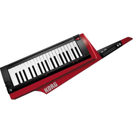 Korg RK-100S Keytar Controller Keyboard and Modeling Synthesizer, Red