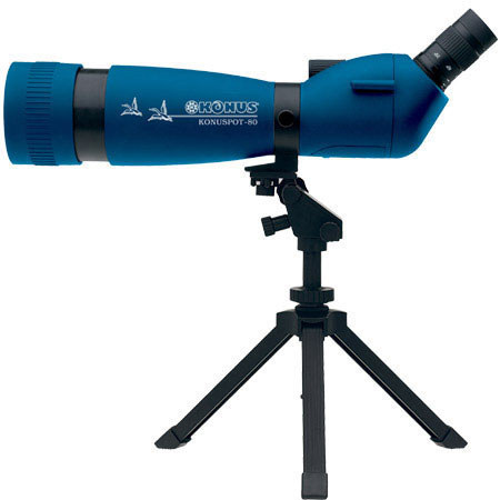 Konus Konuspot 80, 80mm Spotting Scope with 45 Degree Angled 20mm-60mm Zoom Eyepiece