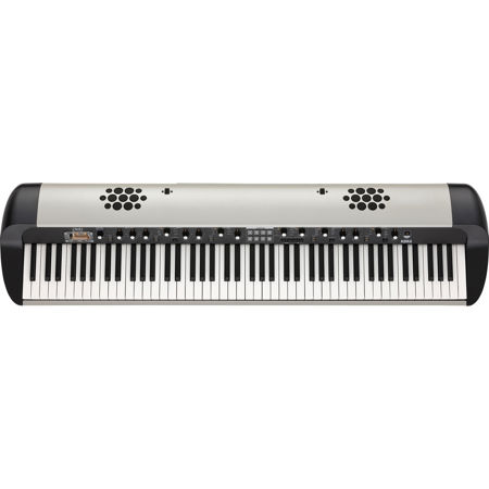 Korg SV-2 88-Key Expanded Stage Vintage Piano with Speakers in Vintage Creme & Music Stand