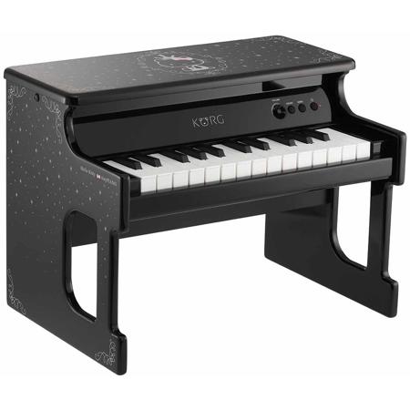 Korg Hello Kitty Digital Toy tinyPIANO with Built-in 25 Sounds, Black