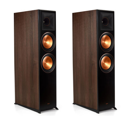 Klipsch 2 Pack Reference Premiere RP-8060FA Floorstanding Speaker, Walnut