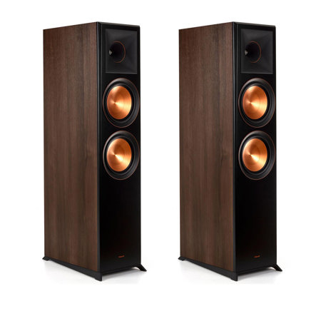 Klipsch 2 Pack Reference Premiere RP-8000F Floorstanding Speaker, Walnut