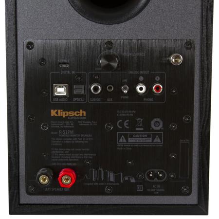 Klipsch R-51PM 2-Way Powered Bluetooth Speakers, Pair