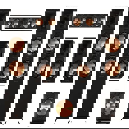 Klipsch Reference Premiere RP-8060FA II 5.1 Home Theater Pack, SPL-150 Sub,Ebony