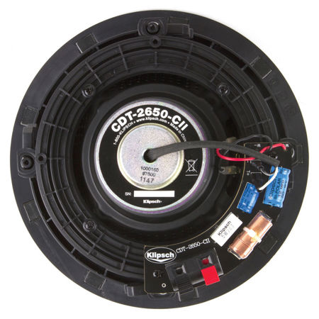 Klipsch Reference Series CDT-2650-C II In-Ceiling Speaker, Single, White