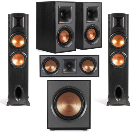 Klipsch Synergy Black Label F-300 Floorstanding Speaker w/Speaker Bundle