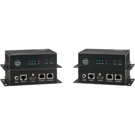 KanexPro 4K HDBaseT HDMI 100m (328.08') Extender with 2-Port Ethernet Switch
