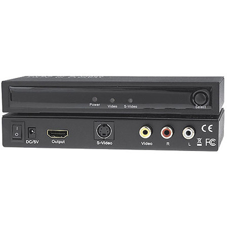 KanexPro Composite/S-Video with RCA Audio Signal to HDMI Converter