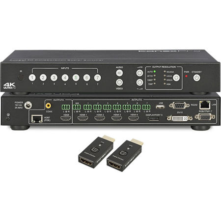 KanexPro 4K Multi-Input 7x2 Presentation Scaler Switcher