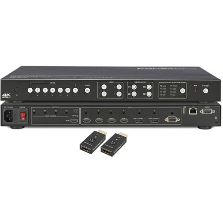 KanexPro 4K Video Tiler & Scaler Switcher with HDMI&Click-to-Show Me Controller