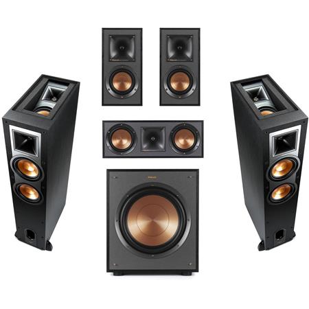 Klipsch Reference R 26fa 5 1 Home Theater Pack Brushed Black Polymer Veneer 1064184 A