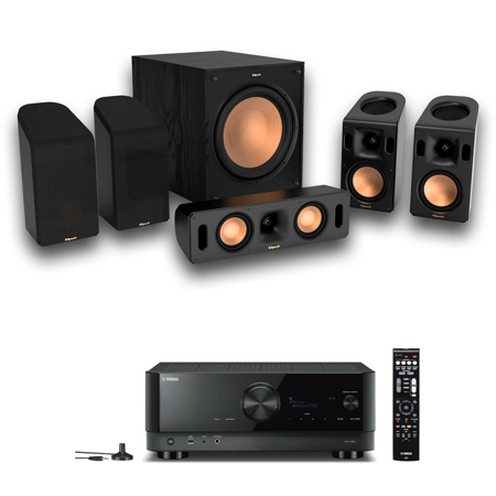 Klipsch Reference Cinema System, Black with Yamaha RX-V6A 7.2-Channel Receiver