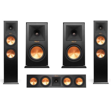 Klipsch 2x RP-280F 2-Way Floorstanding Ebony W/RP-160M /RP-440C Center Speakers