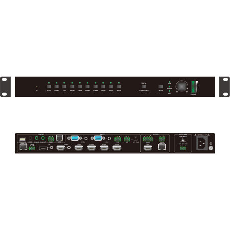 KanexPro 9-Input Scaler & Switcher with 4K HDBaseT Input/Output