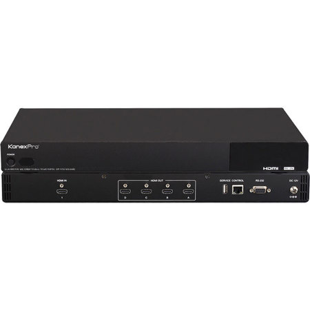 KanexPro 1x4 HDMI 4K UHD Video Wall Processor with Bezel Correction