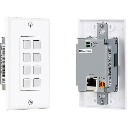 KanexPro Single Gang 8-Button IP-Based Control Keypad with PoE