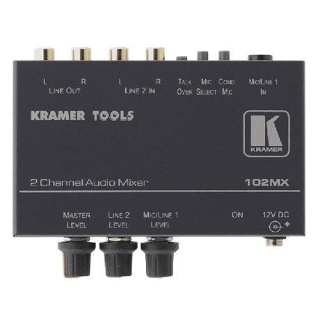 Kramer Electronics 102MX 2-Channel Compact Stereo Audio Mixer