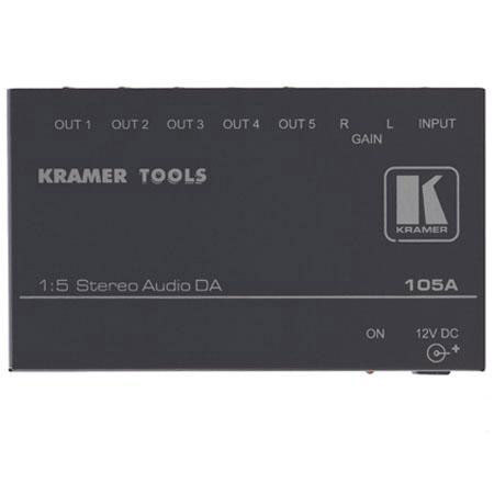 Kramer Electronics 105A 1:5 Stereo Audio Distribution Amplifier