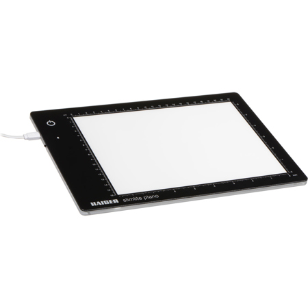 Kaiser Slimlite Plano 5000K 8x11" Battery/AC Lightbox with USB Cable and Adapter