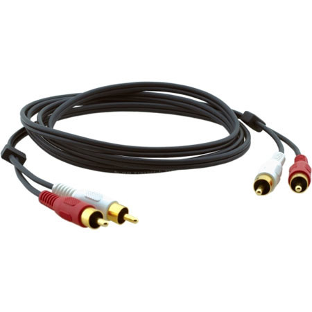 Kramer Electronics 12' 2 RCA (M) to 2 RCA (M) Molded Audio Cable