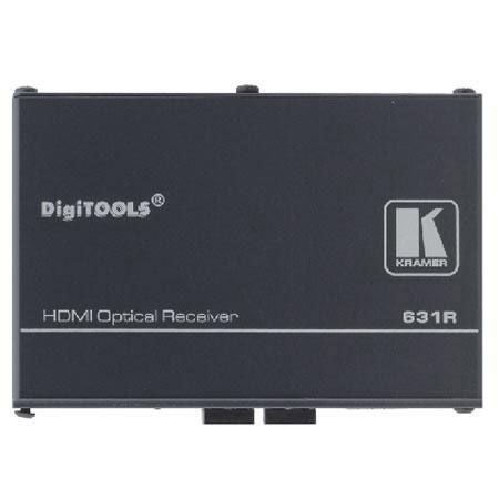 Kramer Electronics 631R HDMI Optical Receiver, 1.65Gbps Bandwidth Capacity, Black