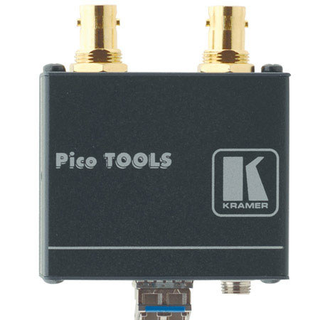 Kramer Electronics 2-Channel 3G HD-SDI Fiber Optic Transmitter, 3Gbps Max. Data Rate, &gt; 6.2 miles (10km) Range