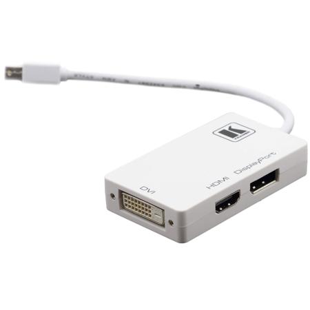 Kramer Electronics ADC-MDP/M2 Mini DisplayPort to DVI/HDMI/DP Adapter Cable, 6"