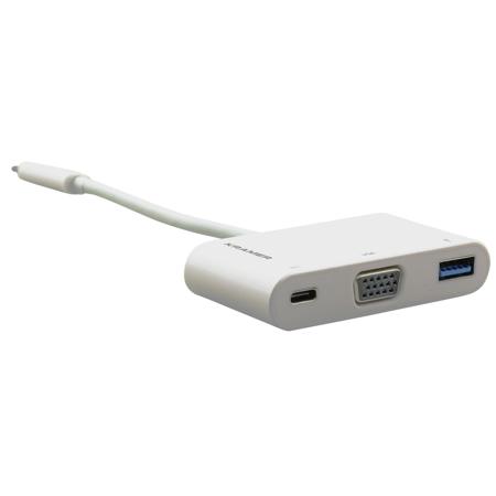Kramer Electronics ADC-U31C/M1 USB 3.1 Type C to VGA/USB 3.0/PD Adapter, 6.7"