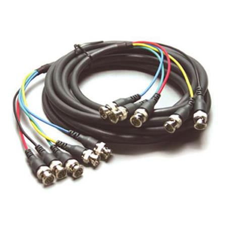 Kramer Electronics C-5BM/5BM Molded 5 BNC (Male to Male) RGBHV Mini Coax Cable, 50'