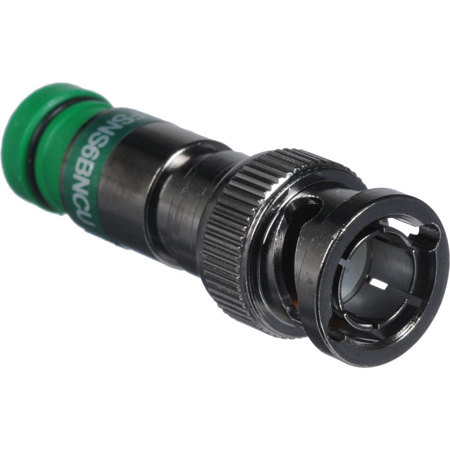 Kramer Electronics BNC Male Compression Connector for RG-6 Coax Cable, Green