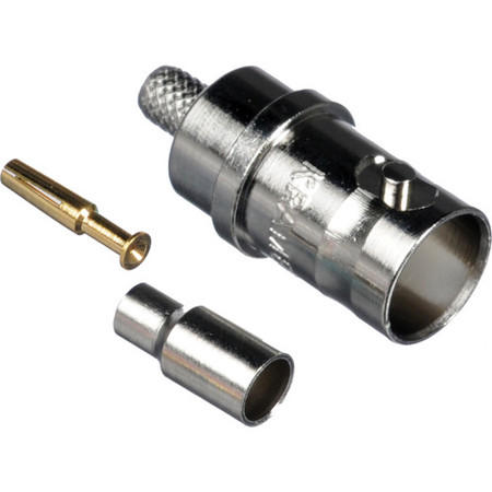 Kramer Electronics BNC Female Crimp Style Connector for 26-28 AWG Coax Cables