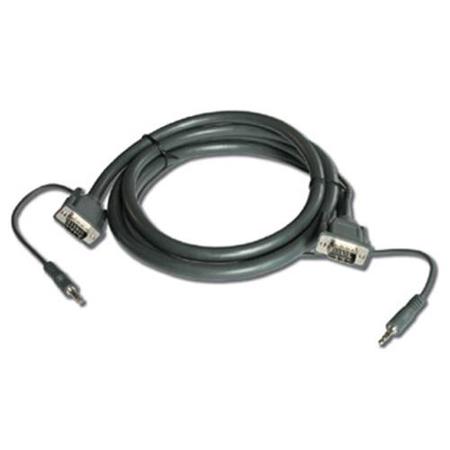 Kramer Electronics C-GMA/GMA 15-Pin HD VGA (M), 3.5mm Stereo Audio Cable, 50'