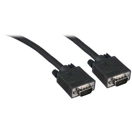 Kramer Electronics 1' Molded 15-Pin HD Male to 15-Pin HD Male Cable