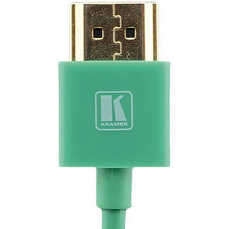 Kramer Electronics C-HM/HM/PICO High-Speed HDMI Cable with Ethernet, Green, 10'