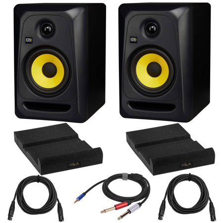  KRK Classic 5 Near-Field 2-Way Studio Monitor, Black (Pair) :  Musical Instruments