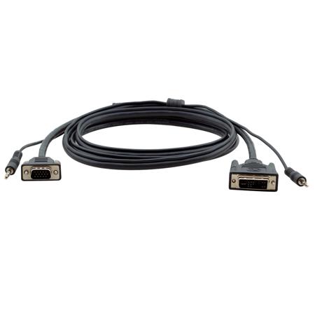 Kramer Electronics C-MDMA/MGMA 15-Pin HD (M) to DVI (M) & 3.5mm Audio Cable, 10'
