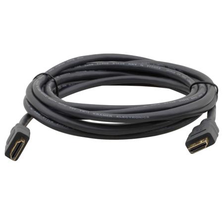 Kramer Electronics C-MHM/MHM Flexible High-Speed HDMI Cable, Ethernet, 1', Gray
