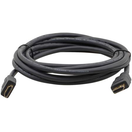 Kramer Electronics 3' Flexible High-Speed HDMI-A to HDMI-A Male Cable, Gray