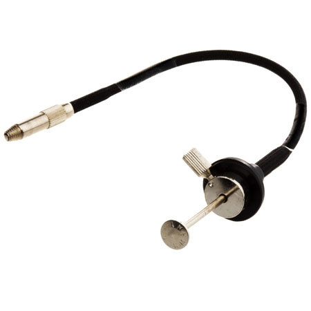 Kaiser Cloth Covered Cable Release with T-Lock - 6inch