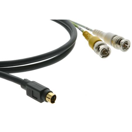 Kramer Electronics 1' 4-Pin Mini Din Male to 2 BNC Male S-Video Breakout Cable