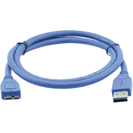 Kramer Electronics 15' USB Type-A Male to USB Type Micro-B Male Cable, 28/24AWG