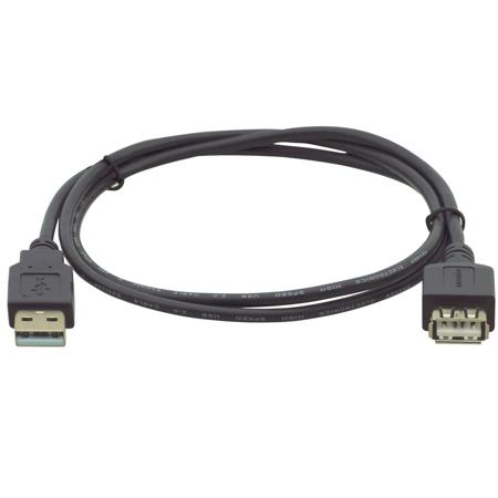 Kramer Electronics 10' USB Type-A Male to USB Type-A Female Extension Cable, 28/24AWG
