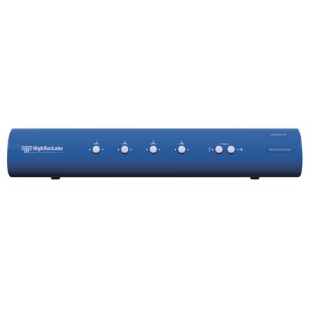 Kramer Electronics DK42HU-N HighSecLabs Dual Head 4-Port 4K30 UHD HDMI KVM Switch with sUSB