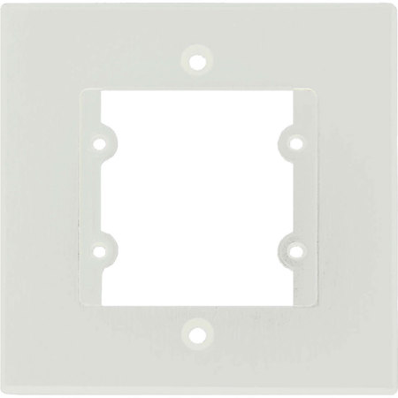Kramer Electronics FRAME-1G/US Frame for Wall Plate Inserts, 1 Gang, White