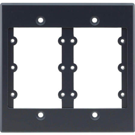 Kramer Electronics FRAME-2G/US Frame For Wall Plate Inserts, 2 Gang, White