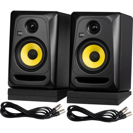 KRK Classic 5 5" 50W 2-Way Active Powered Studio Monitor, Pair