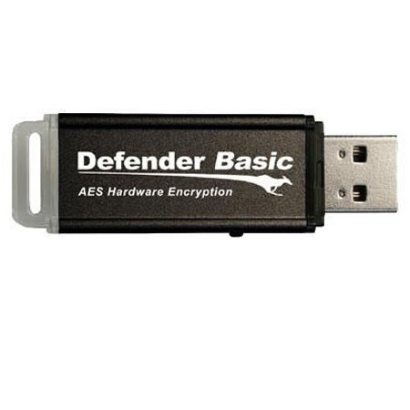 Kanguru 16GB Defender Basic USB 2.0 Flash Drive, Black